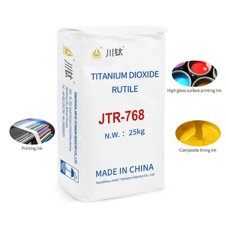 Viskositas rendah bubuk titanium dioksida putih untuk tinta cetak