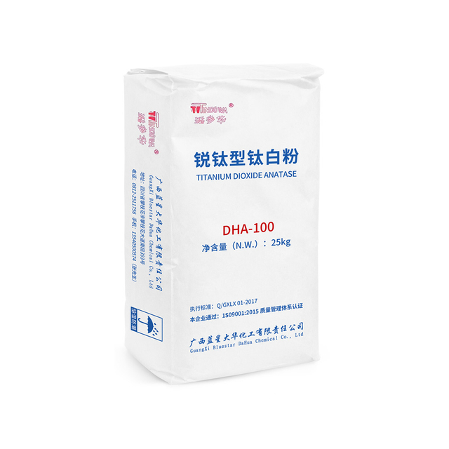 مصنع رخيصة الثمن Tio2 98٪ ثاني أكسيد التيتانيوم Anatase DHA-100